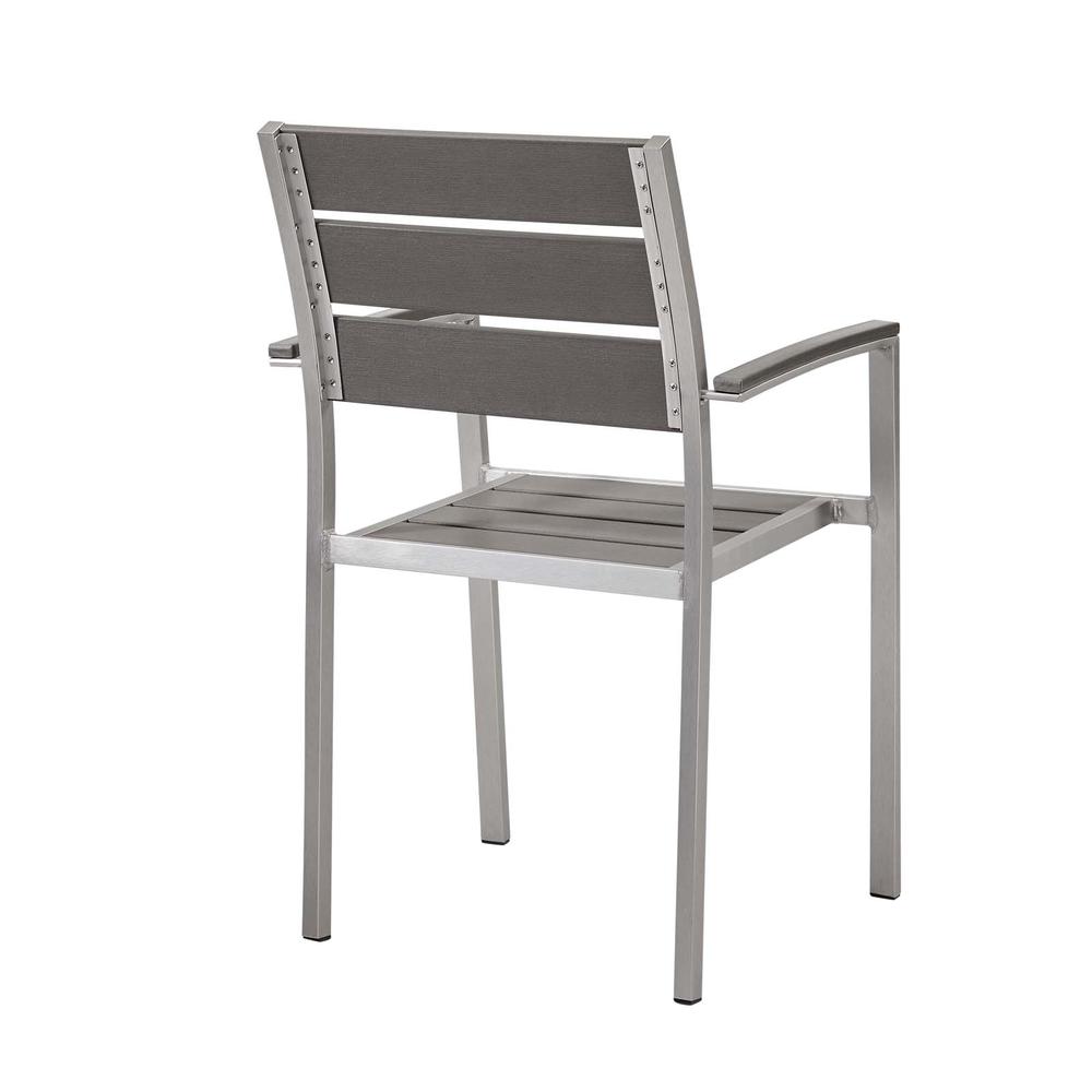 Shore Outdoor Patio Aluminum Dining Armchair Set of 2. Picture 3