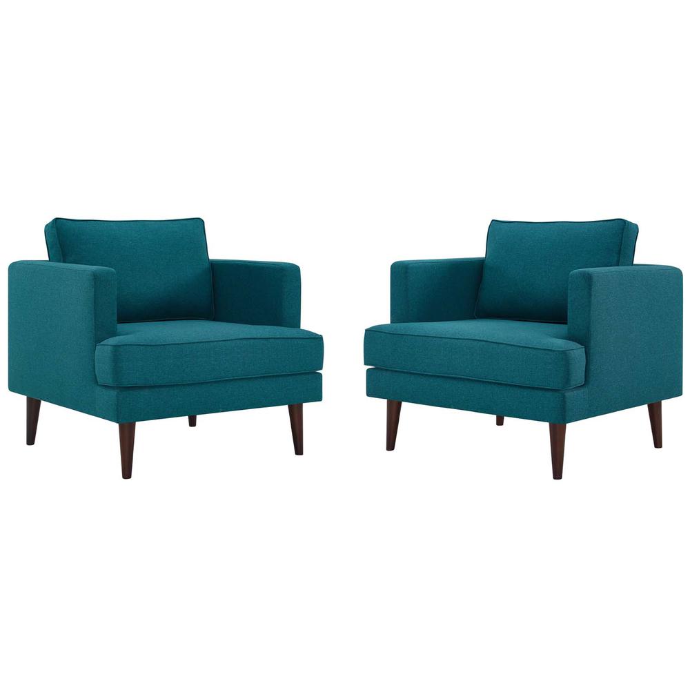 Agile Upholstered Fabric Armchair Set of 2. Picture 1