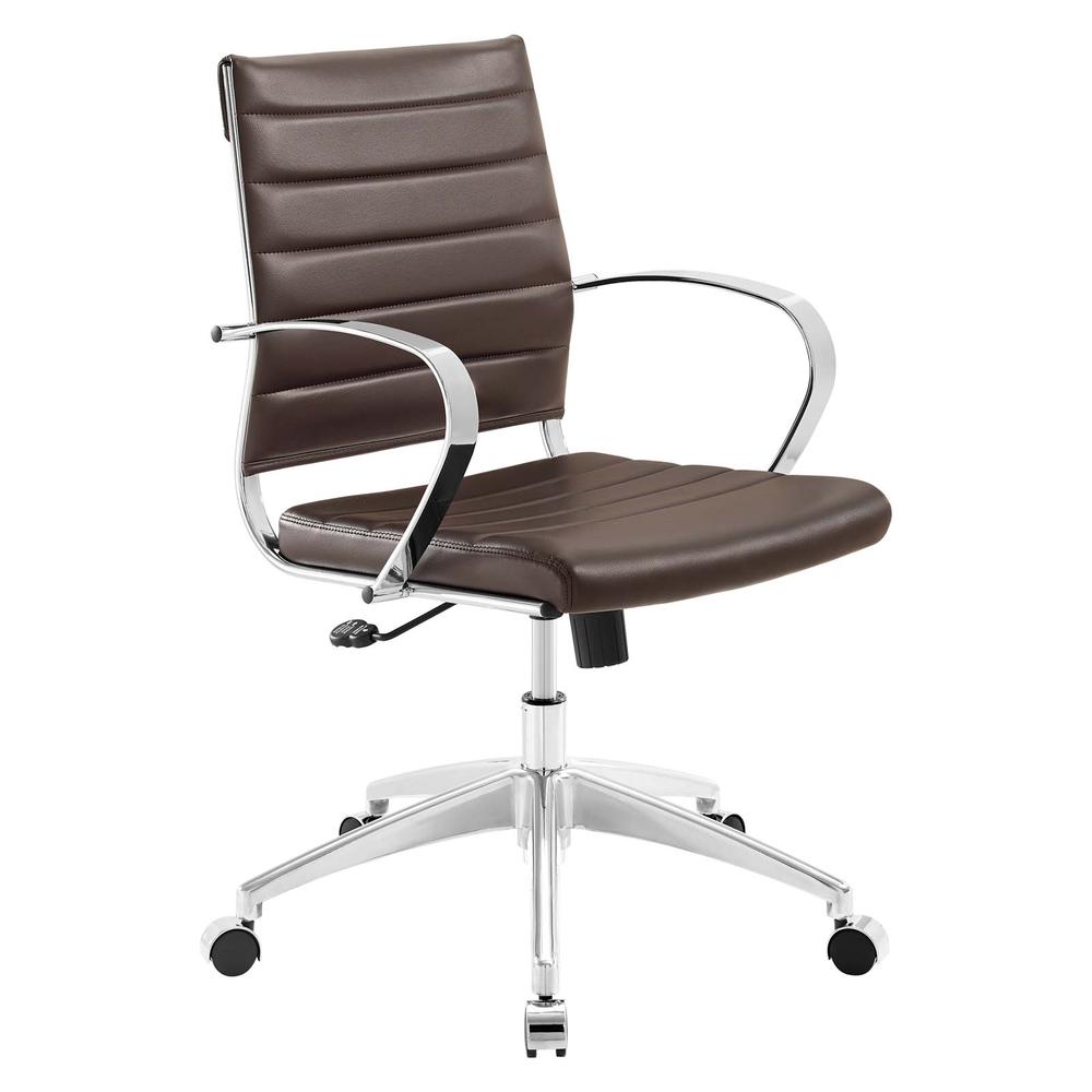 Jive Mid Back Office Chair - Brown EEI-4136-BRN. Picture 1