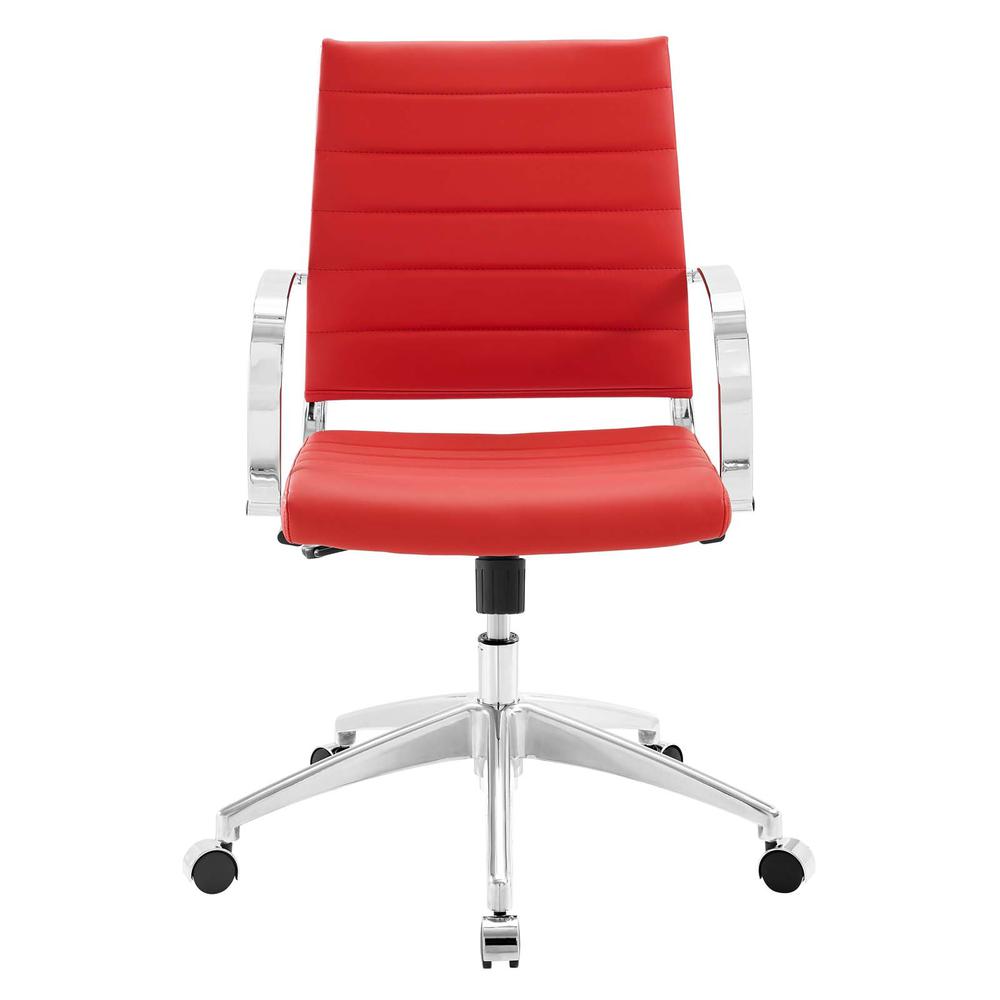 Jive Mid Back Office Chair - Red EEI-4136-RED. Picture 4