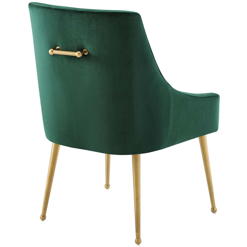 Discern Upholstered Performance Velvet Dining Chair Set of 2. Picture 3