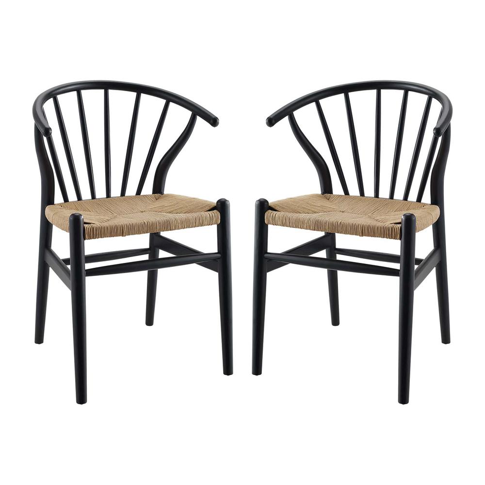 Flourish Spindle Wood Dining Side Chair Set of 2. Picture 1