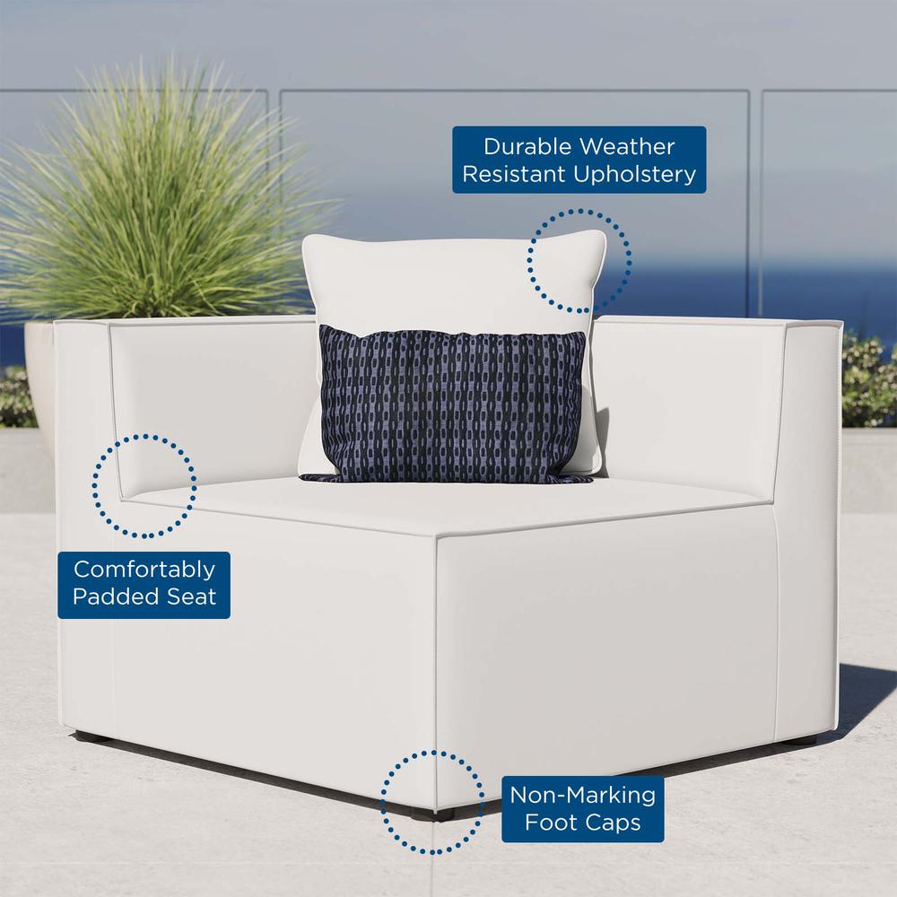 Saybrook Outdoor Patio Upholstered Sectional Sofa Corner Chair. Picture 6