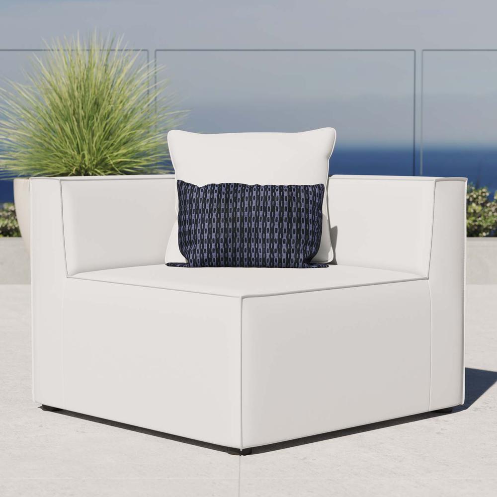 Saybrook Outdoor Patio Upholstered Sectional Sofa Corner Chair. Picture 7