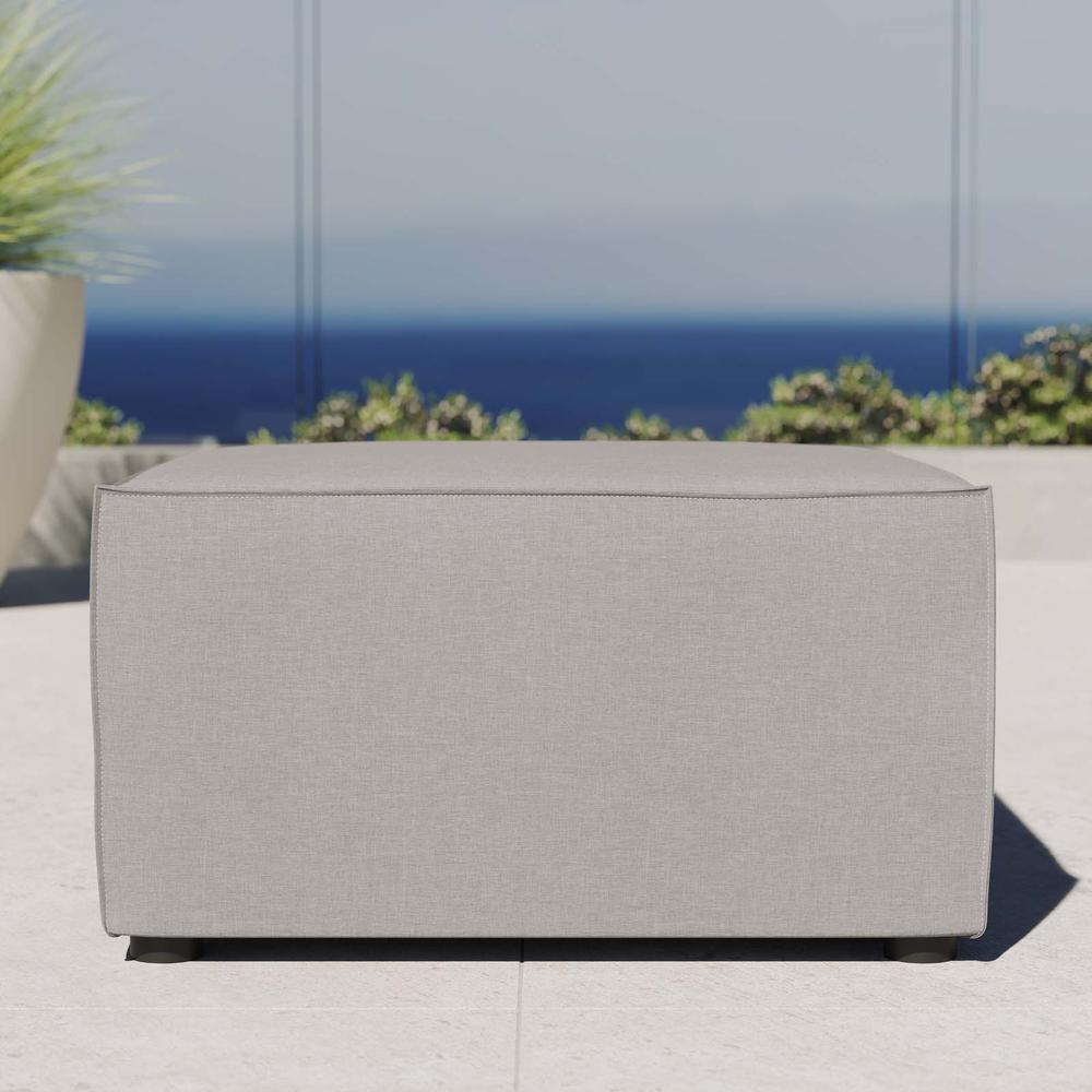Saybrook Outdoor Patio Upholstered Sectional Sofa Ottoman. Picture 6