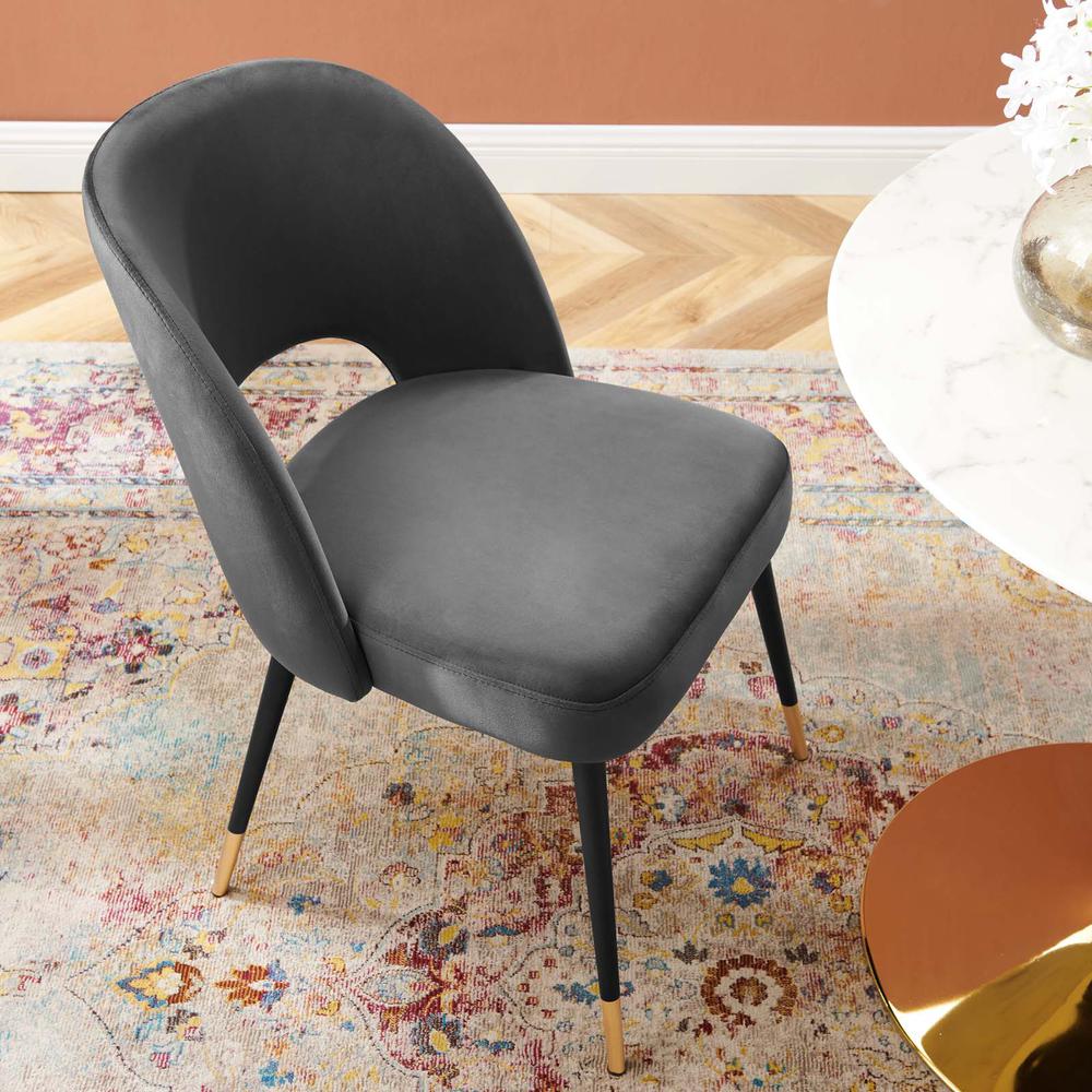 Rouse Performance Velvet Dining Side Chair. Picture 6