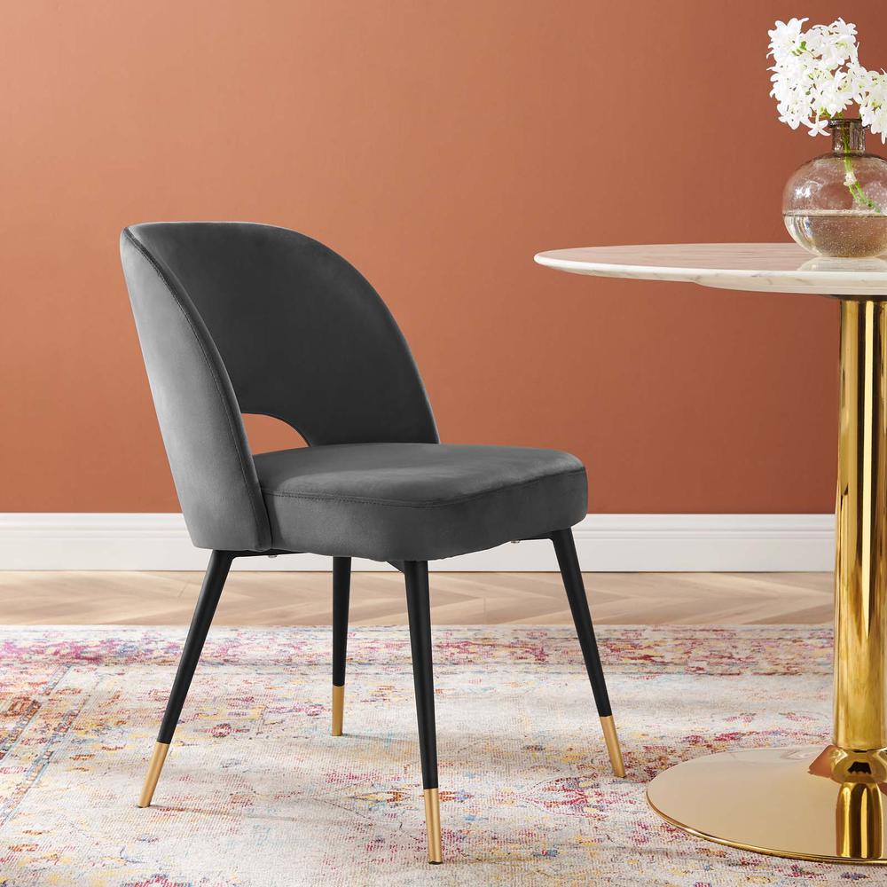 Rouse Performance Velvet Dining Side Chair. Picture 8
