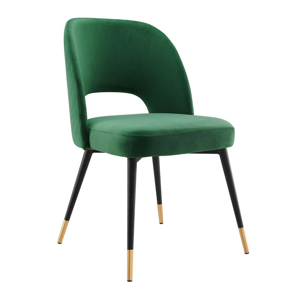 Rouse Performance Velvet Dining Side Chair. Picture 1