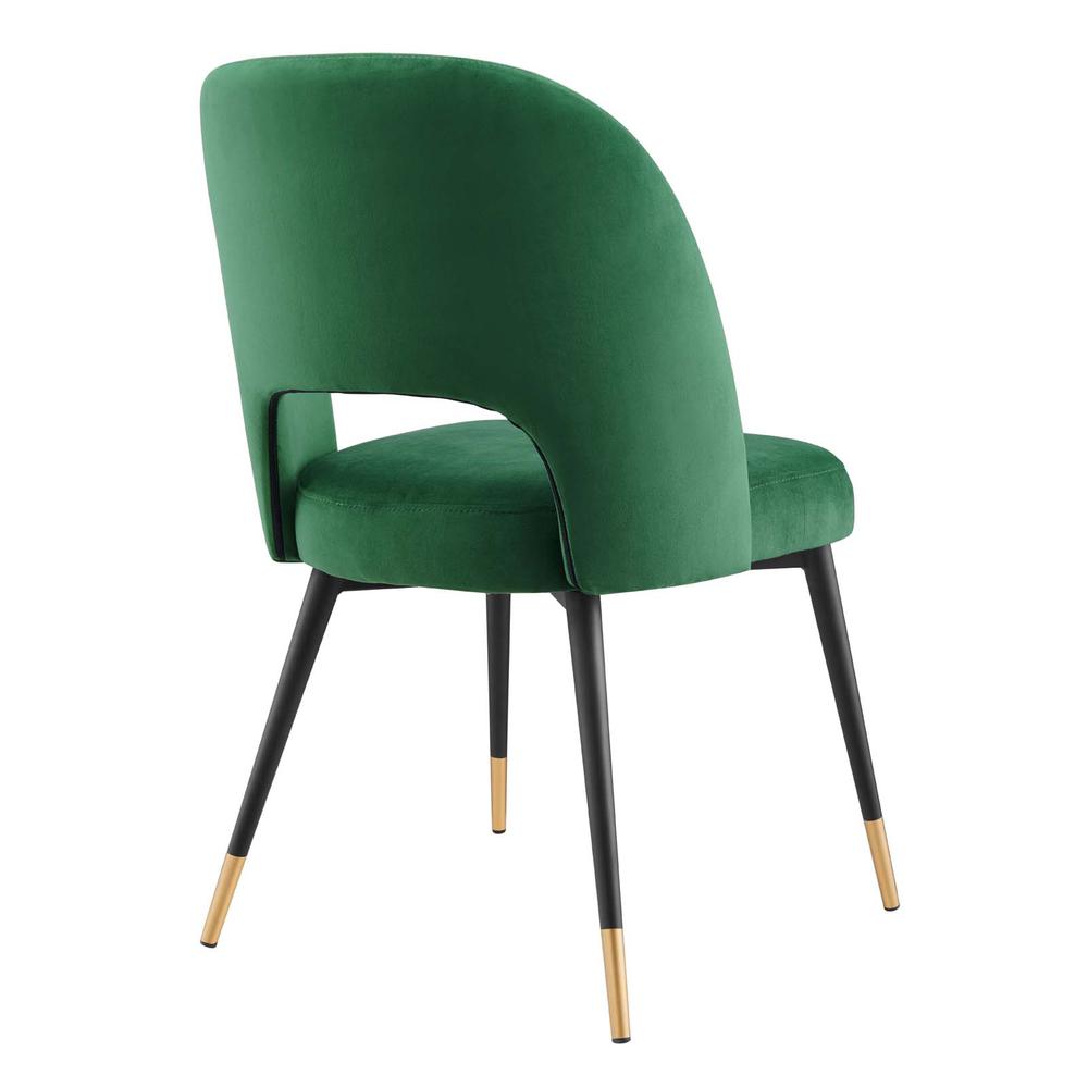 Rouse Performance Velvet Dining Side Chair. Picture 3