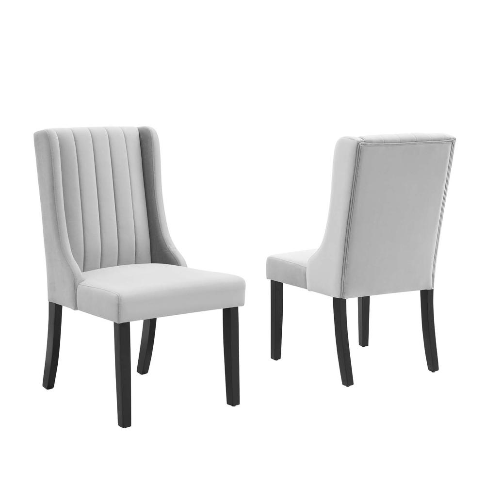 Renew Parsons Performance Velvet Dining Side Chairs - Set of 2. Picture 1