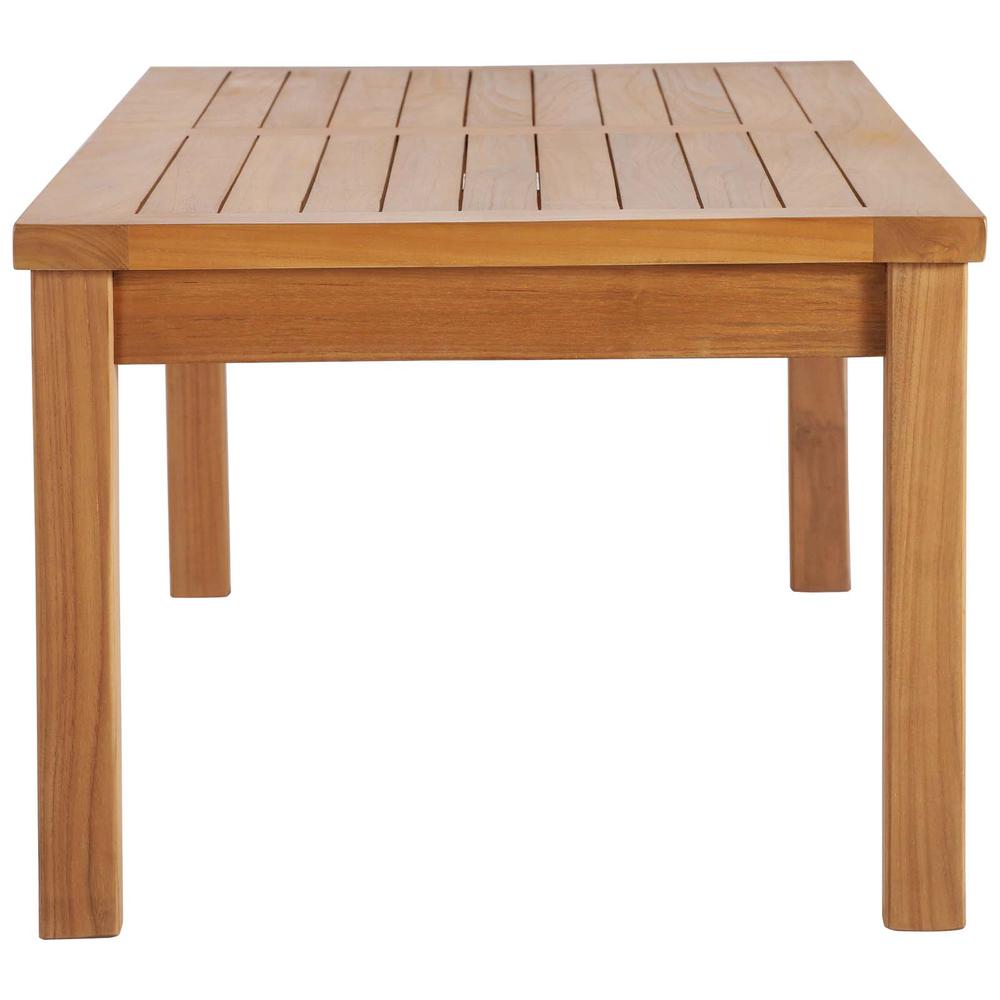 Upland Outdoor Patio Teak Wood 4-Piece Furniture Set. Picture 9