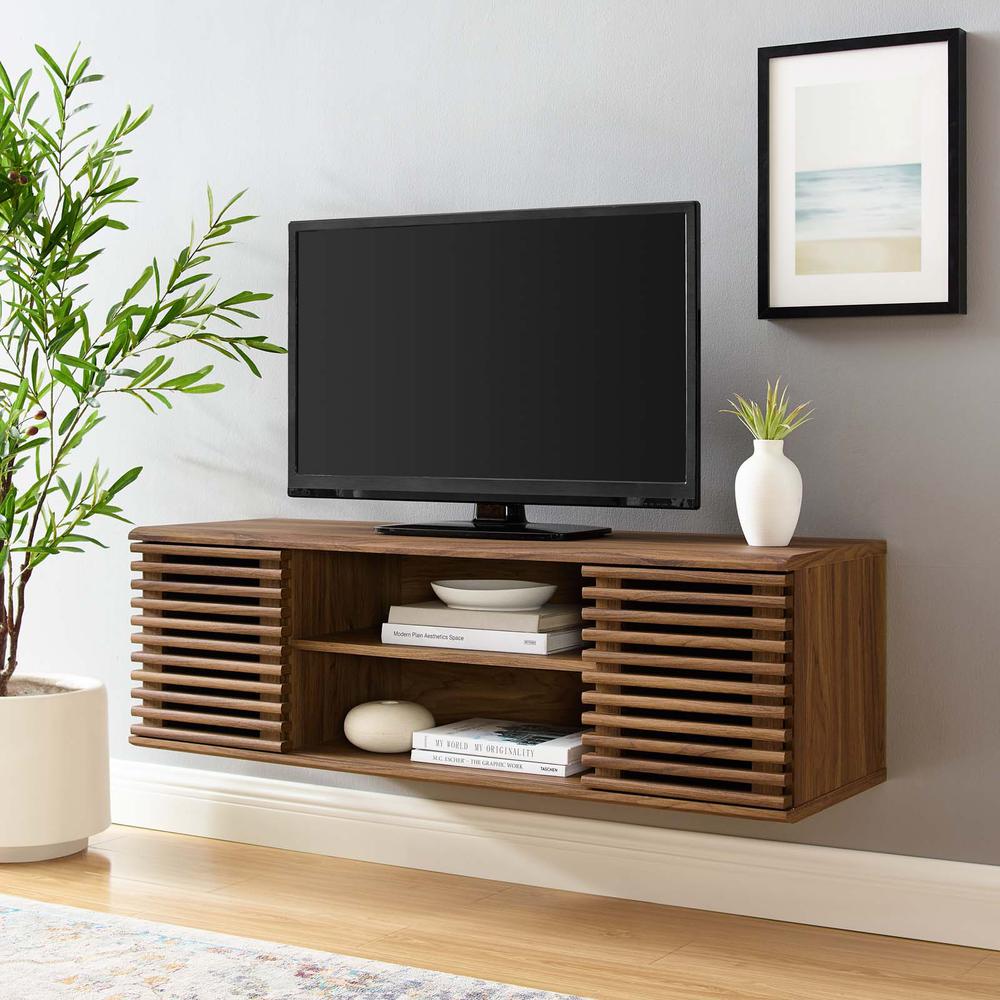 Render 46" Wall-Mount Media Console TV Stand. Picture 8