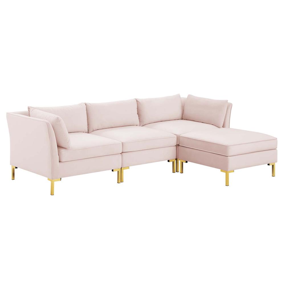 Ardent 4-Piece Performance Velvet Sectional Sofa. Picture 1