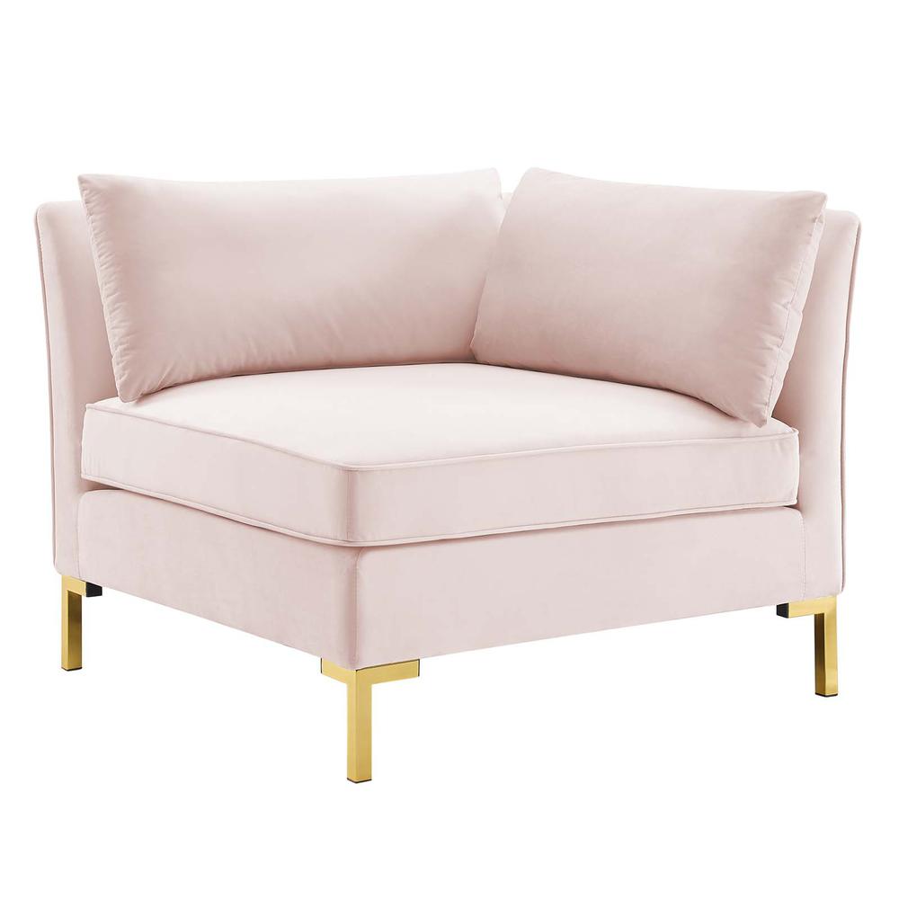 Ardent 5-Piece Performance Velvet Sectional Sofa - Pink EEI-4273-PNK. Picture 2