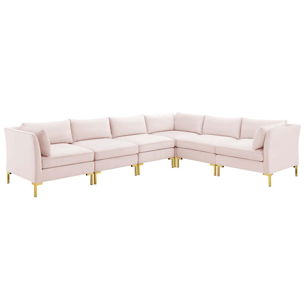 Ardent 6-Piece Performance Velvet Sectional Sofa. Picture 1