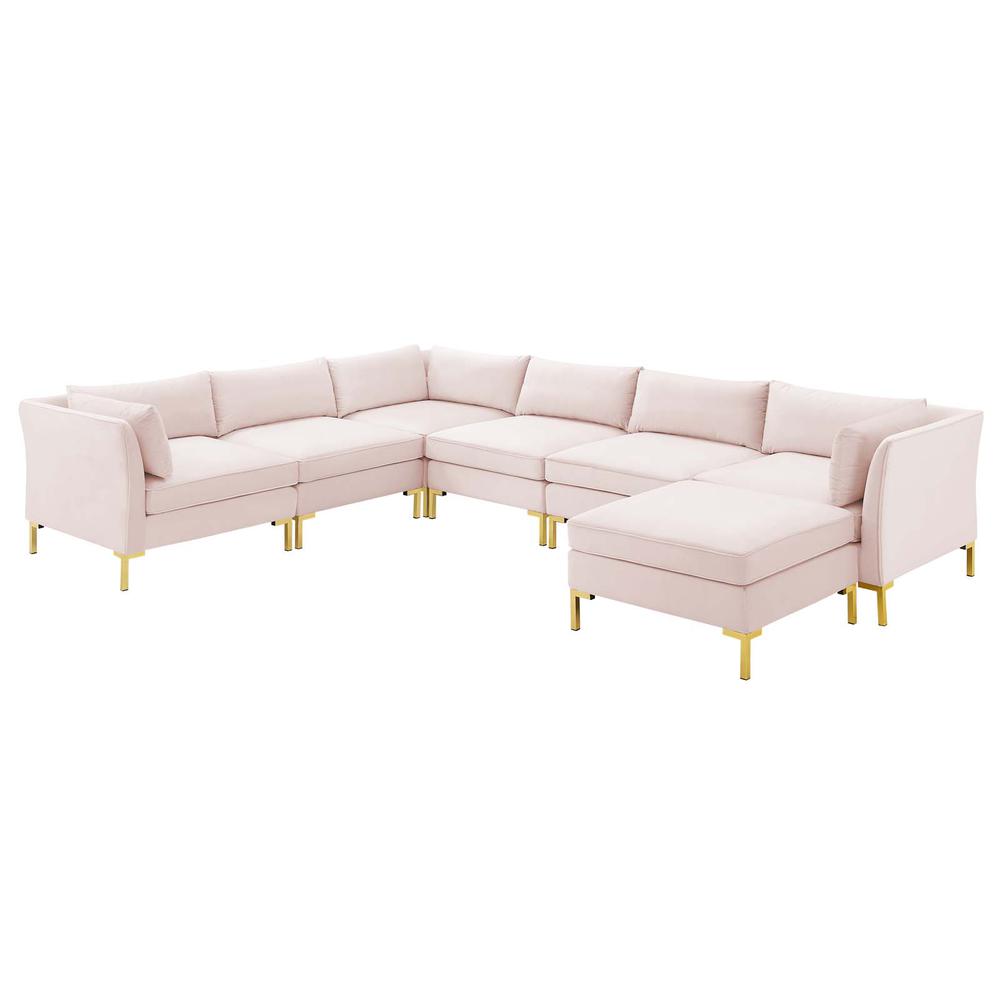 Ardent 7-Piece Performance Velvet Sectional Sofa. Picture 1