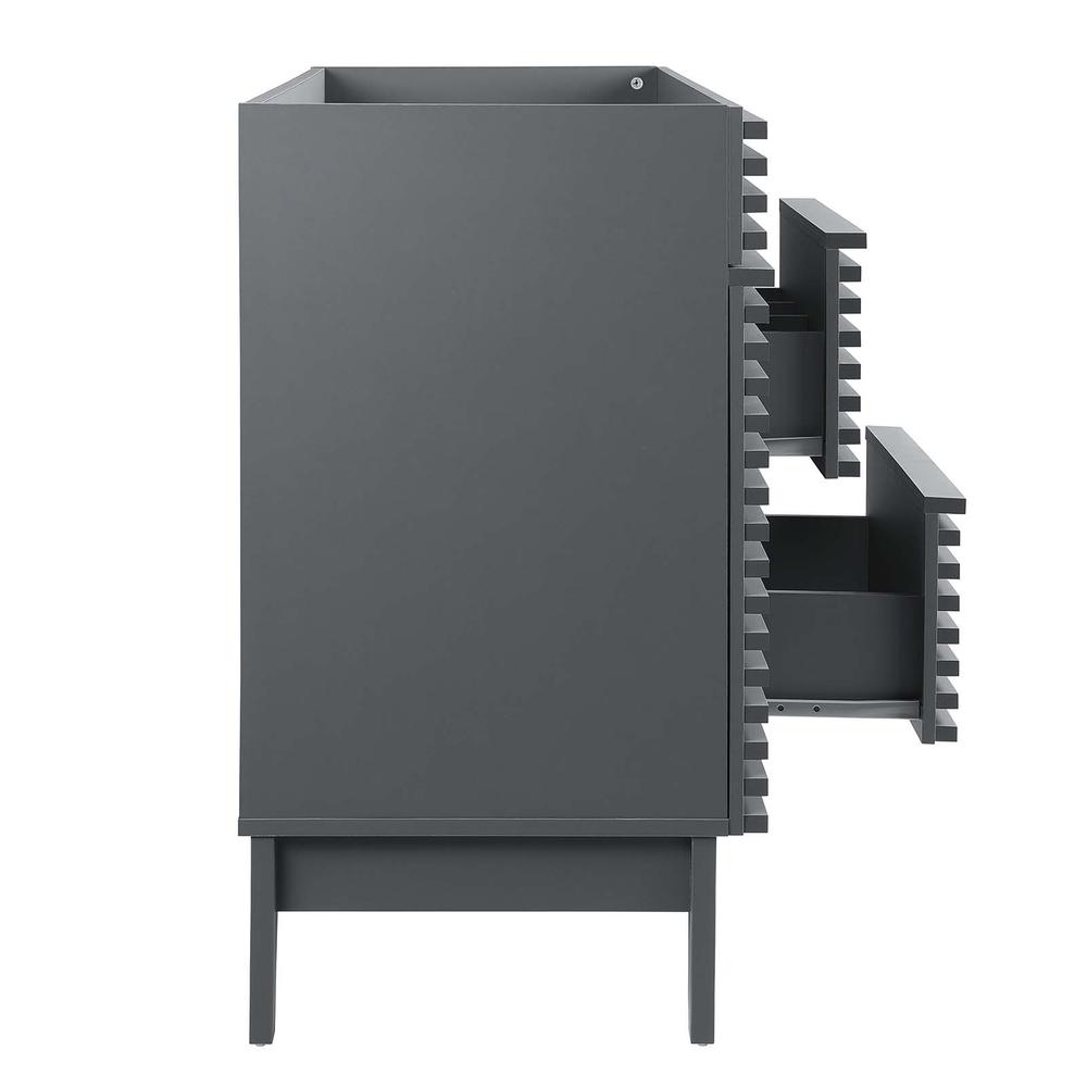 Render 48" Single Sink Compatible (not included) Bathroom Vanity Cabinet. Picture 3