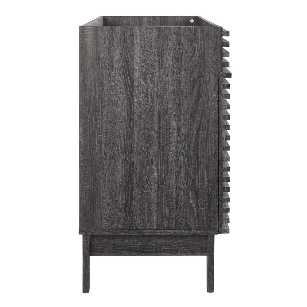 Render 48" Double Sink Compatible (Not Included) Bathroom Vanity Cabinet. Picture 2
