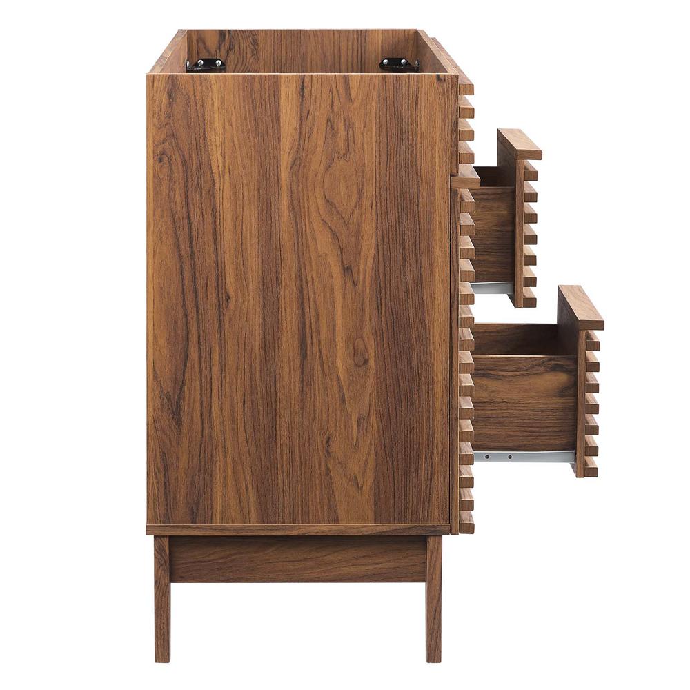 Render 48" Double Sink Compatible (Not Included) Bathroom Vanity Cabinet. Picture 8