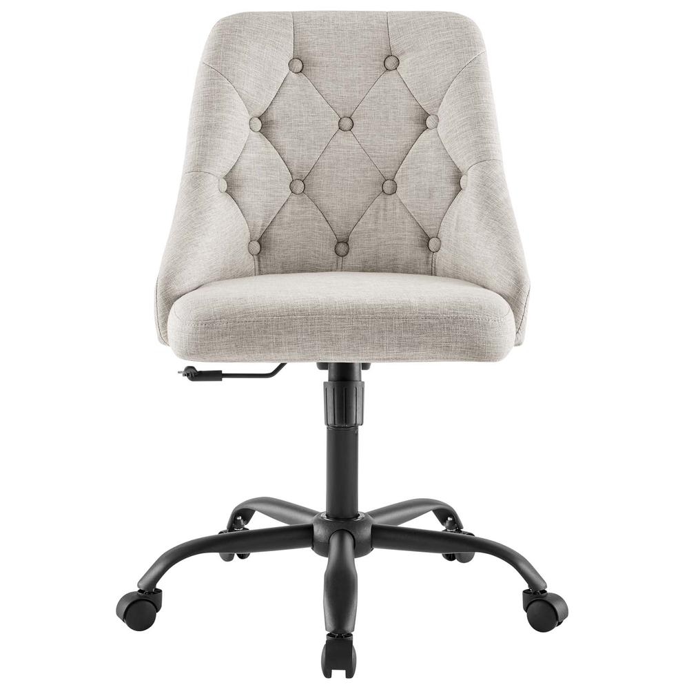 Distinct Tufted Swivel Upholstered Office Chair. Picture 4