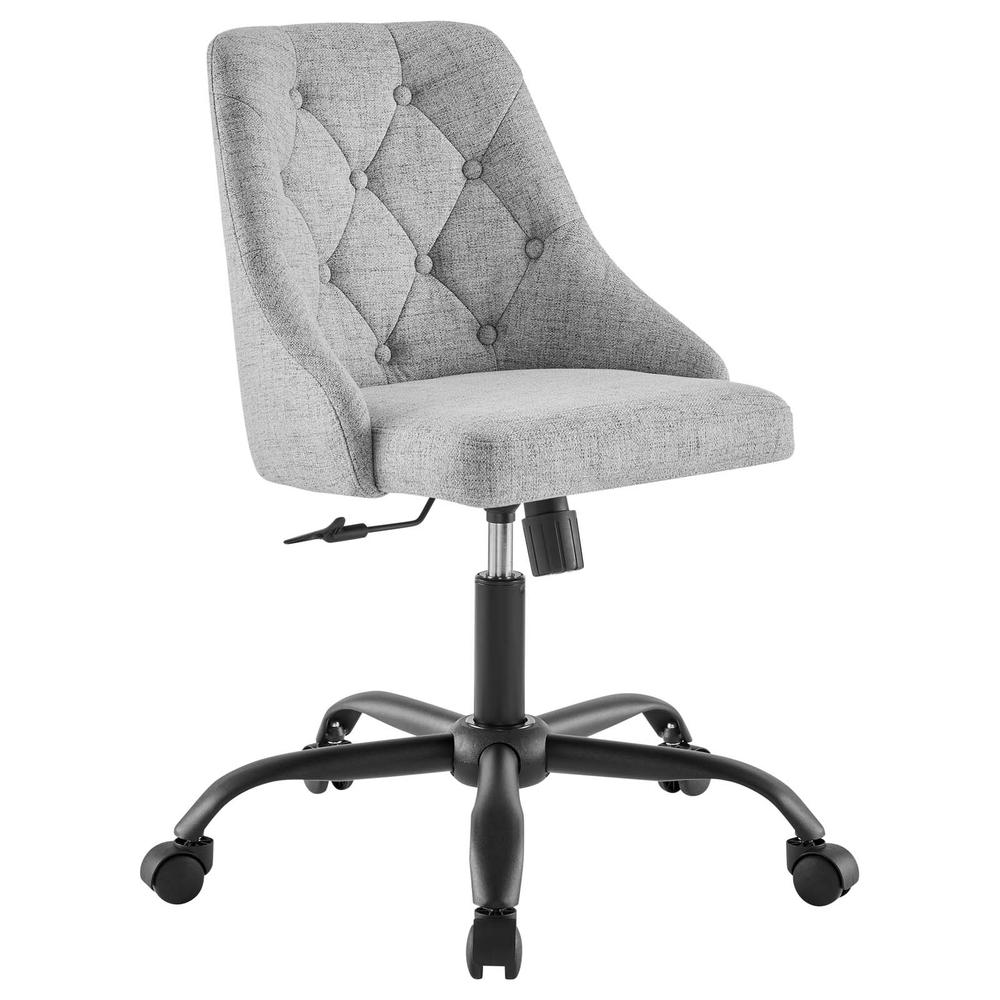 Distinct Tufted Swivel Upholstered Office Chair. Picture 1