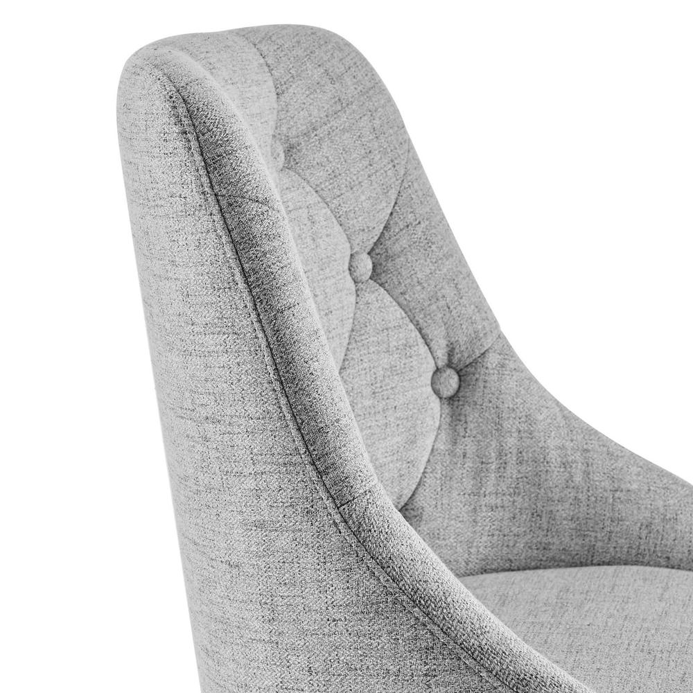 Distinct Tufted Swivel Upholstered Office Chair. Picture 5