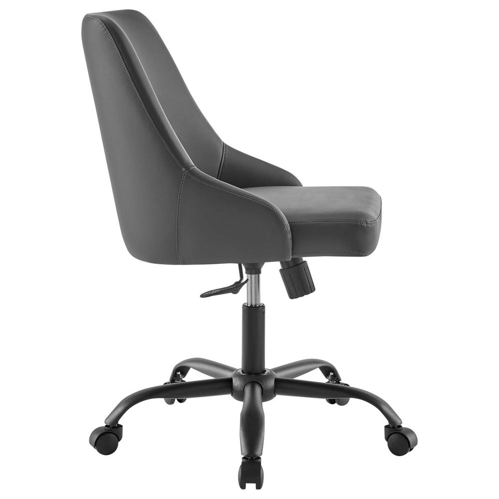 Designate Swivel Vegan Leather Office Chair. Picture 2