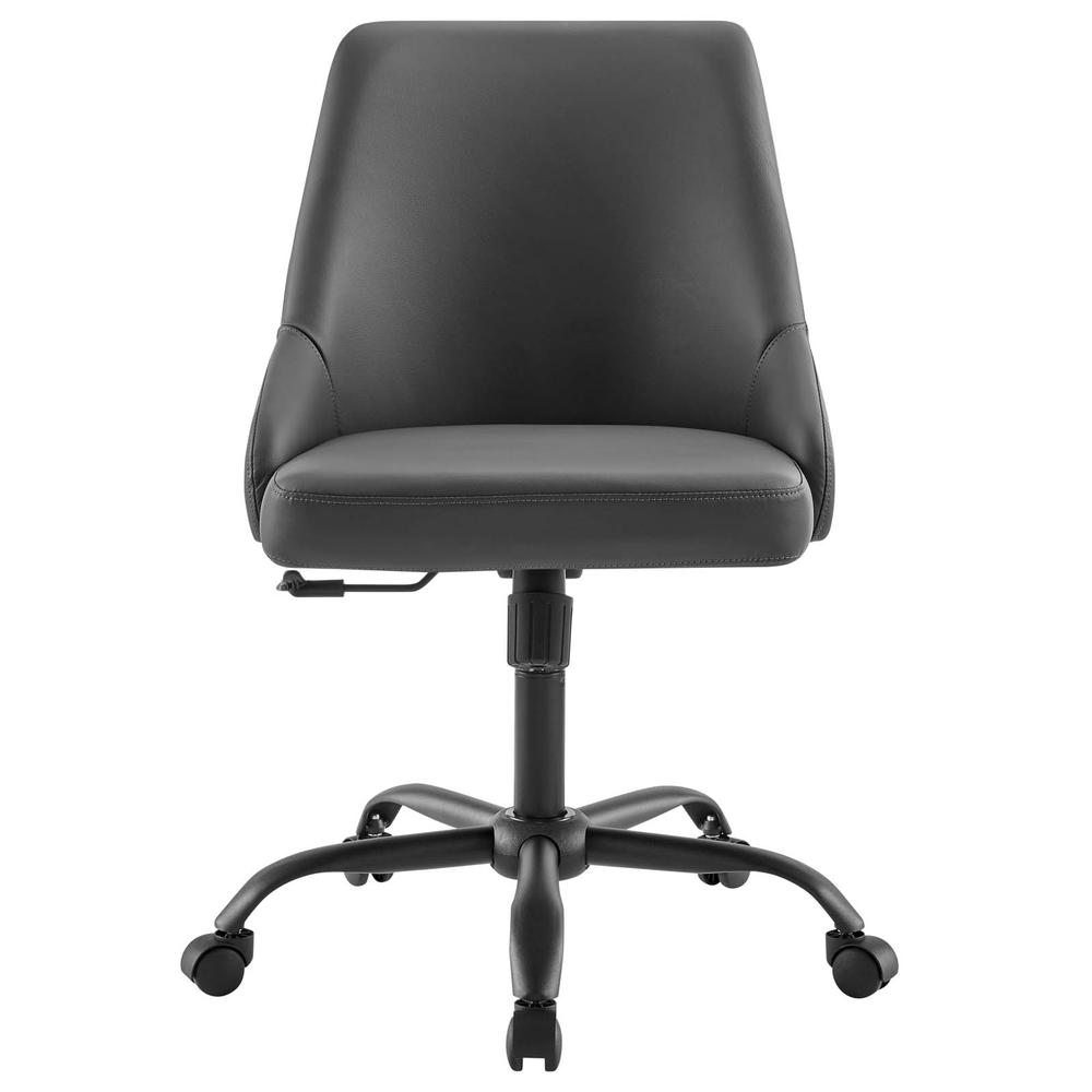 Designate Swivel Vegan Leather Office Chair. Picture 4