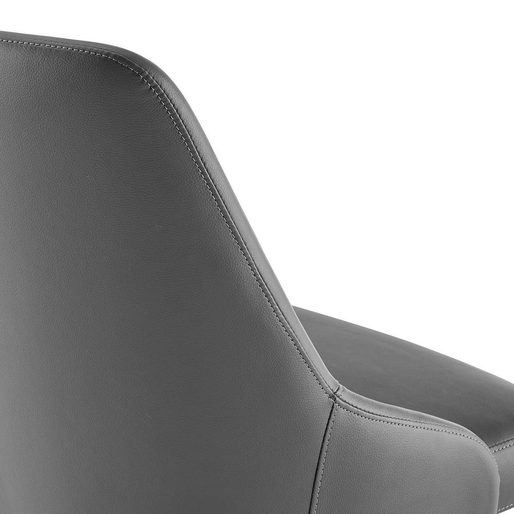 Designate Swivel Vegan Leather Office Chair. Picture 5