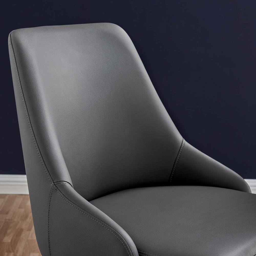 Designate Swivel Vegan Leather Office Chair. Picture 7