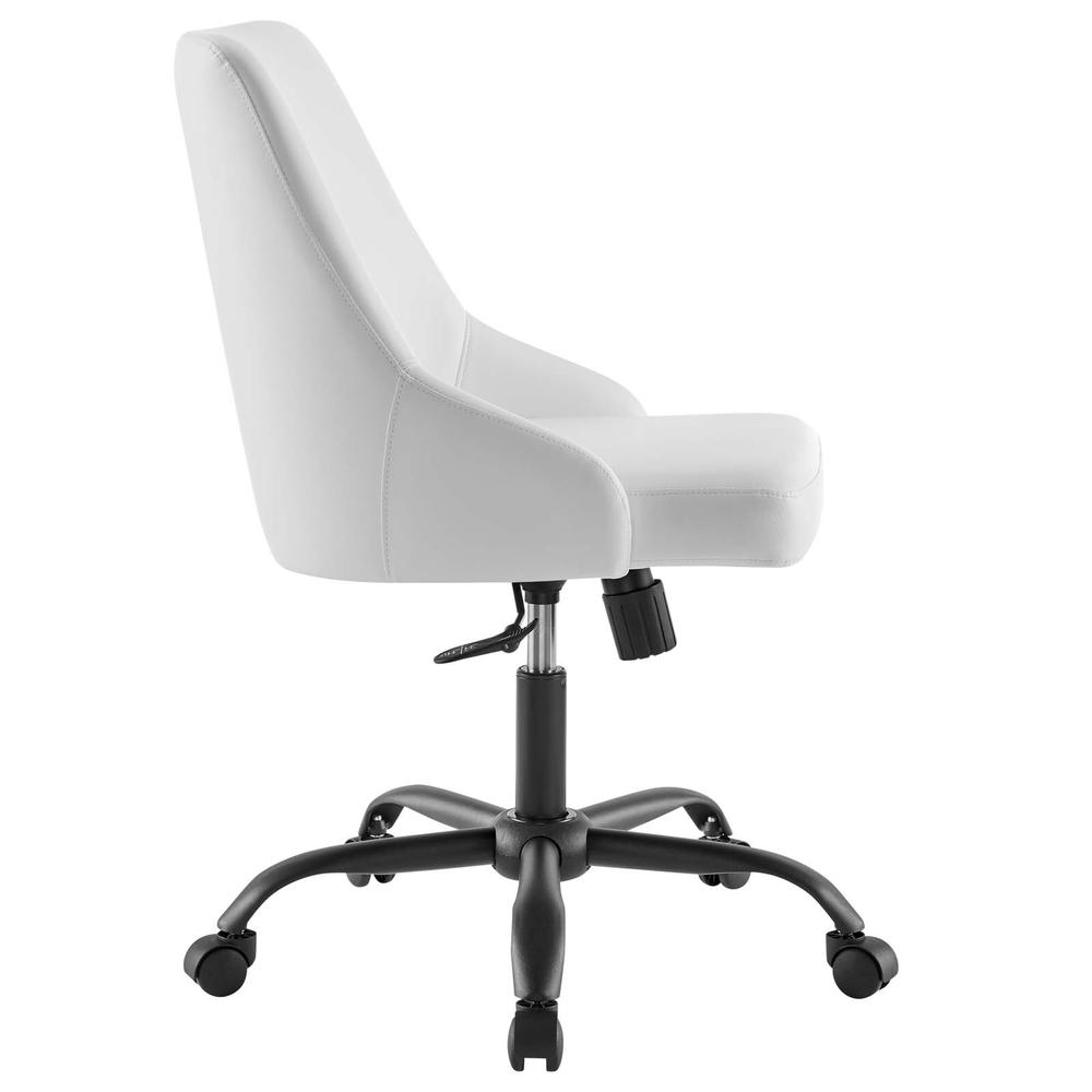 Designate Swivel Vegan Leather Office Chair. Picture 2