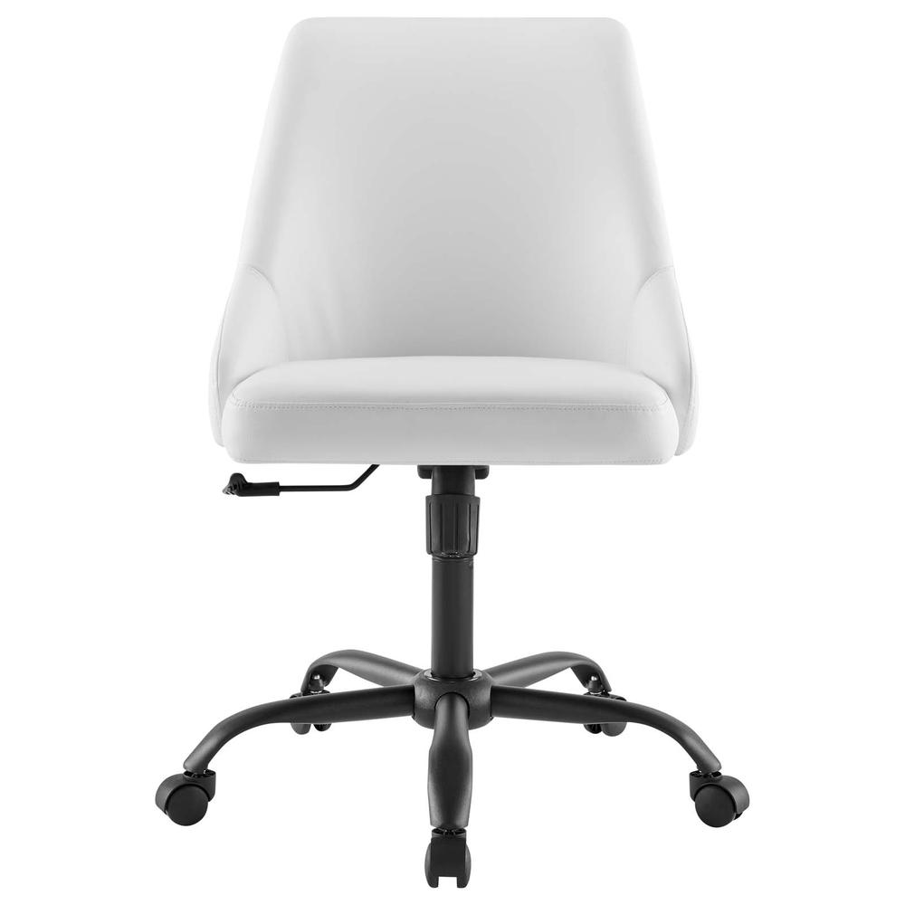 Designate Swivel Vegan Leather Office Chair. Picture 4