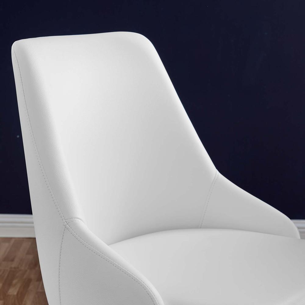 Designate Swivel Vegan Leather Office Chair. Picture 7