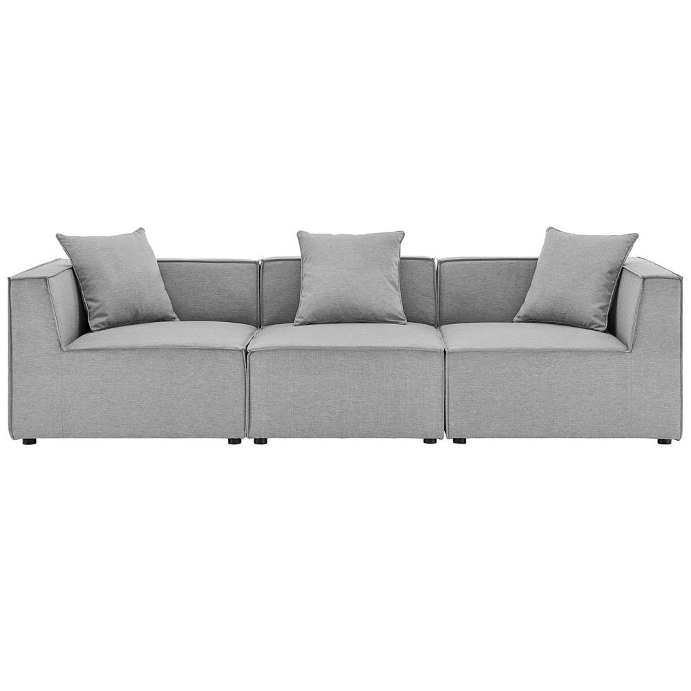 Saybrook Outdoor Patio Upholstered 3-Piece Sectional Sofa. Picture 1
