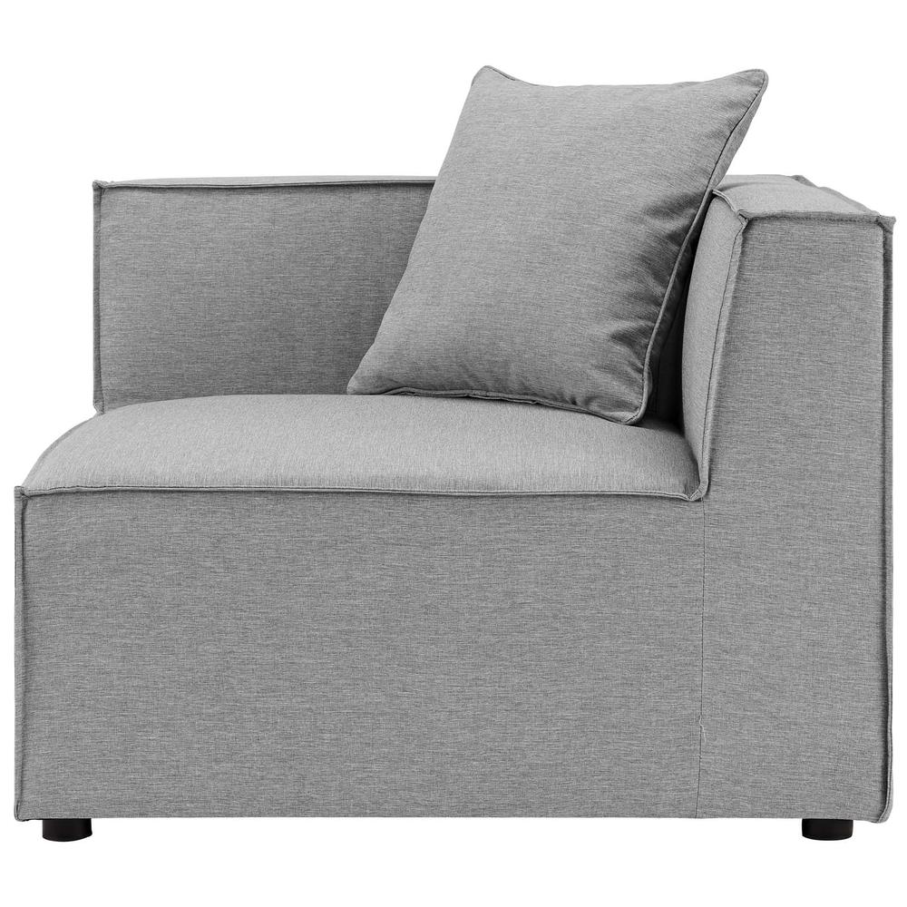 Saybrook Outdoor Patio Upholstered 4-Piece Sectional Sofa. Picture 3