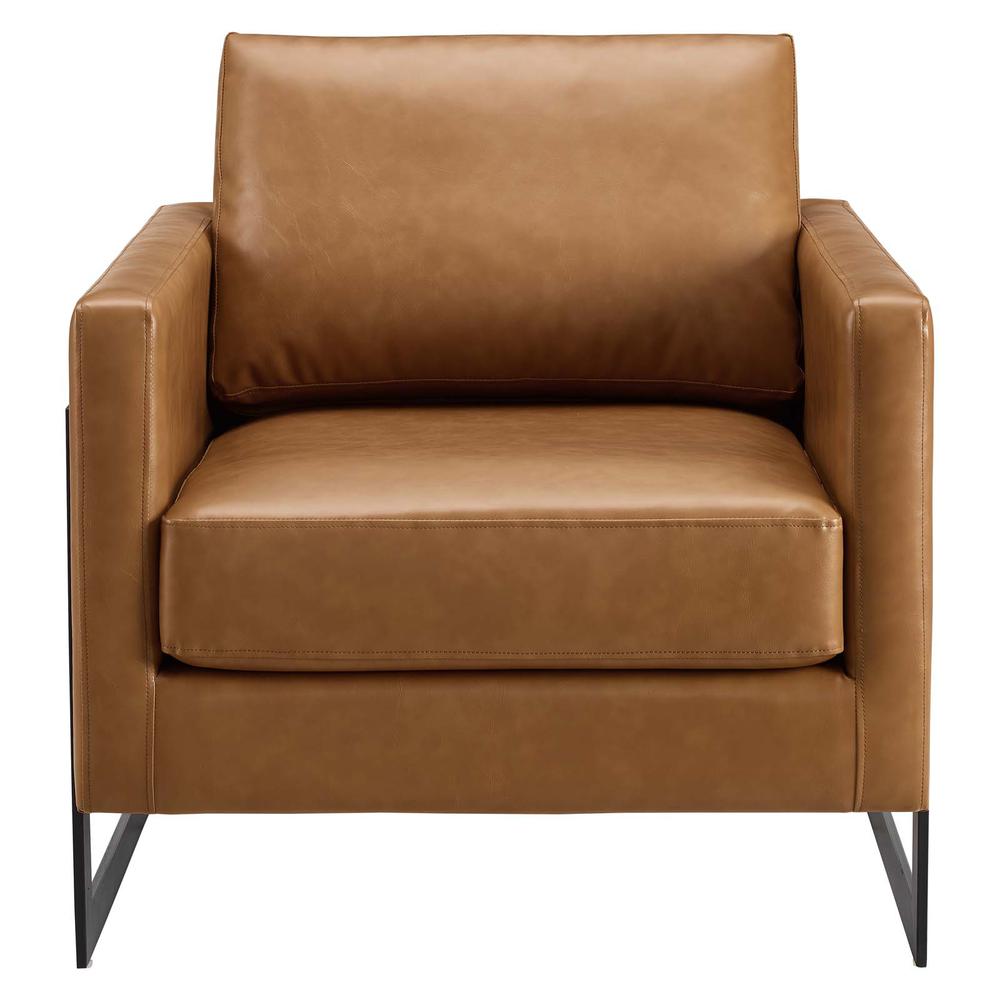 Posse Vegan Leather Accent Chair. Picture 4