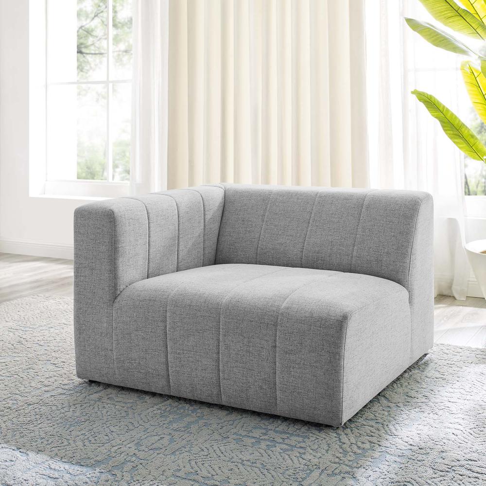 Bartlett Upholstered Fabric Left-Arm Chair - Light Gray EEI-4396-LGR. Picture 8