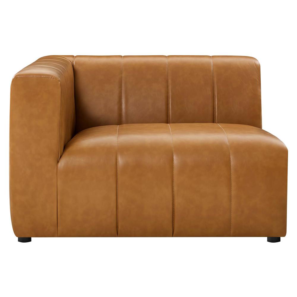 Bartlett Vegan Leather Left-Arm Chair - Tan EEI-4397-TAN. Picture 2