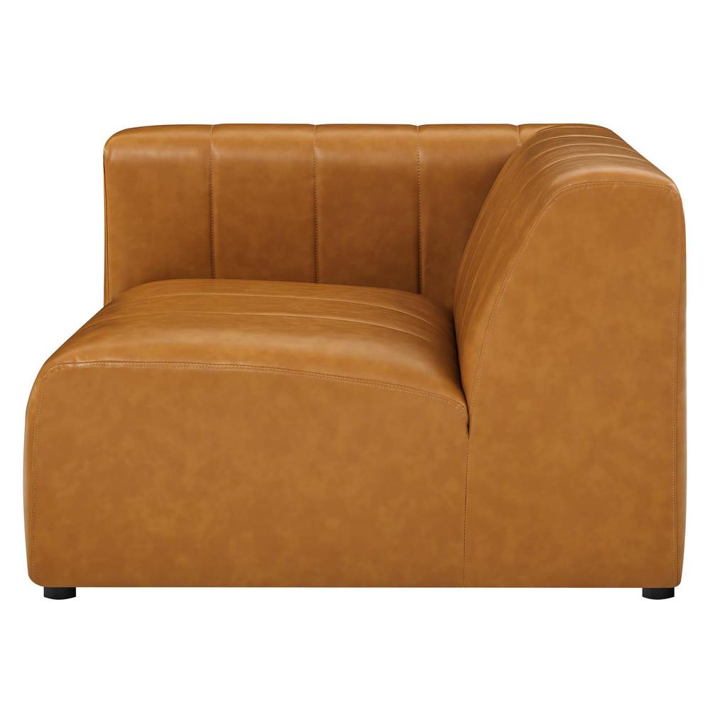 Bartlett Vegan Leather Left-Arm Chair - Tan EEI-4397-TAN. Picture 4