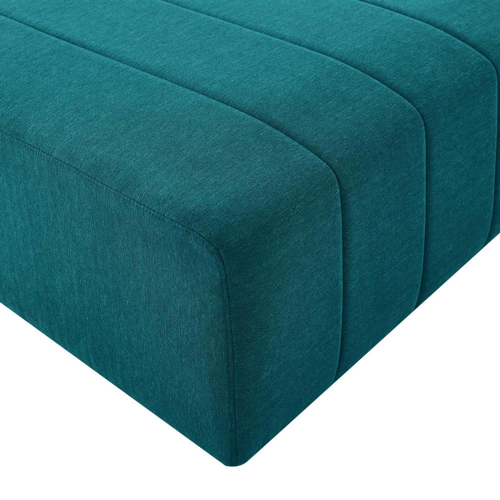 Bartlett Upholstered Fabric Armless Chair - Teal EEI-4398-TEA. Picture 5