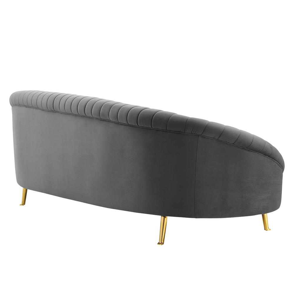 Camber Channel Tufted Performance Velvet Sofa. Picture 3