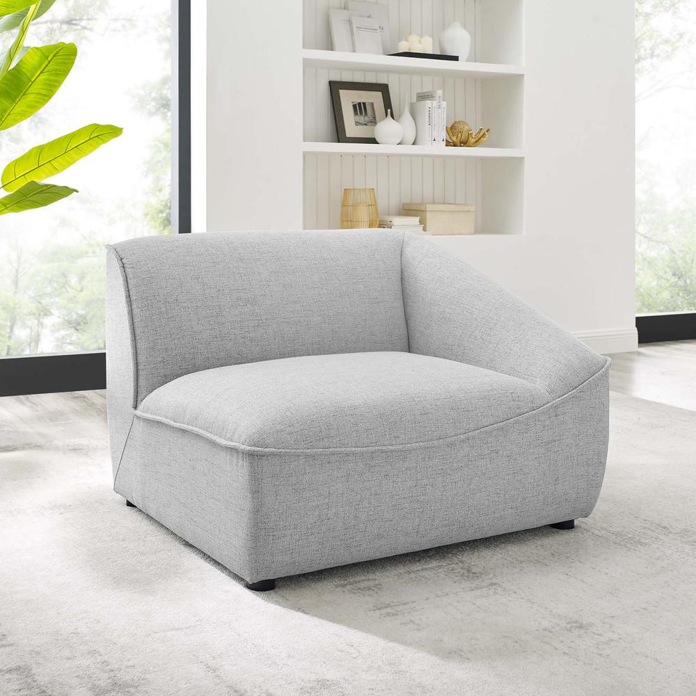 Comprise Right-Arm Sectional Sofa Chair - Light Gray EEI-4416-LGR. Picture 8