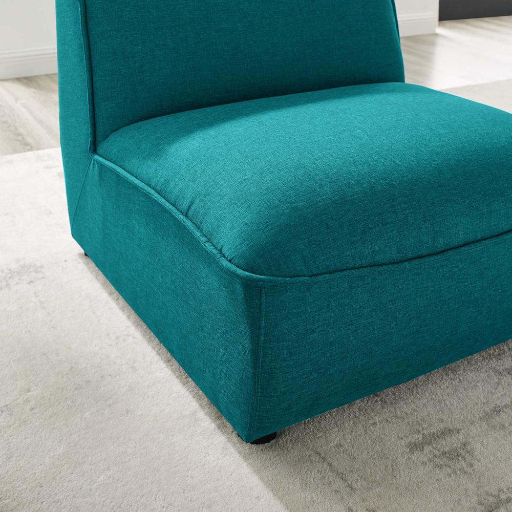 Comprise Armless Chair - Teal EEI-4418-TEA. Picture 6