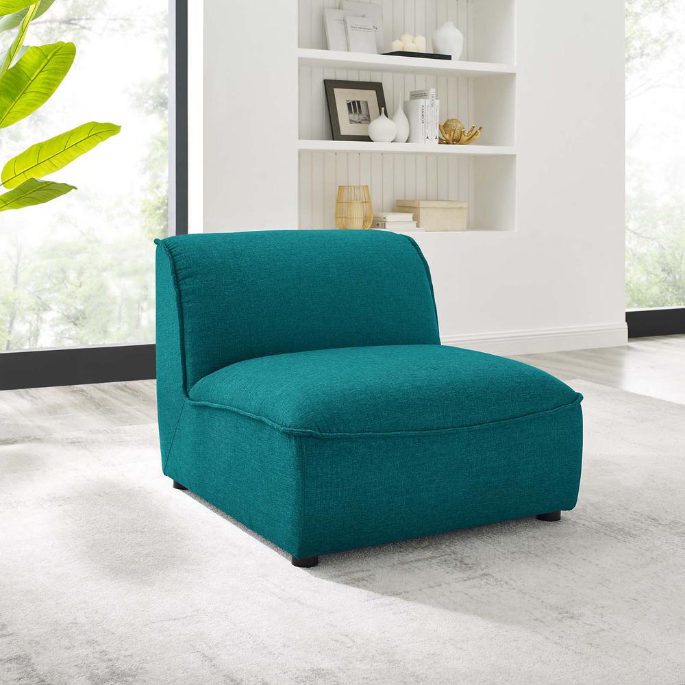 Comprise Armless Chair - Teal EEI-4418-TEA. Picture 8