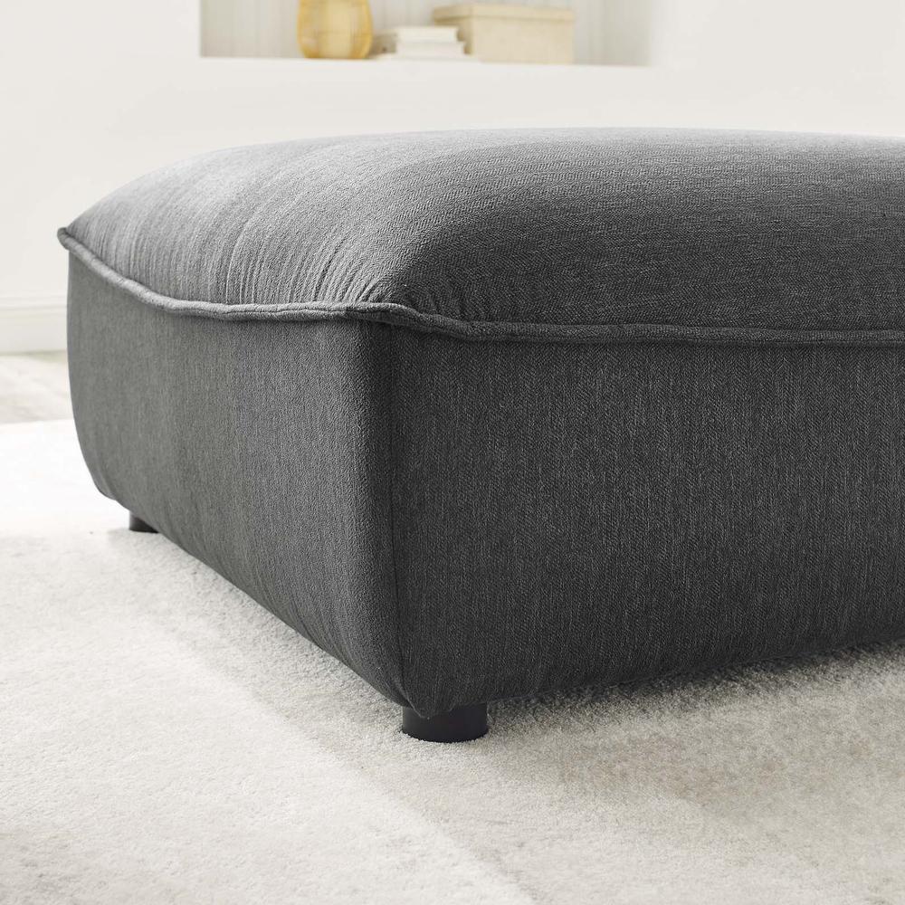 Comprise Sectional Sofa Ottoman - Charcoal EEI-4419-CHA. Picture 5