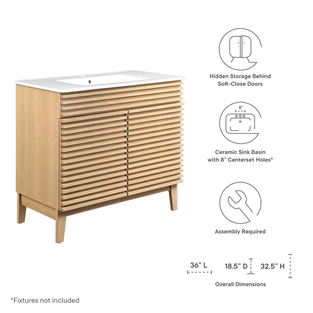 Render 36" Bathroom Vanity. Picture 7