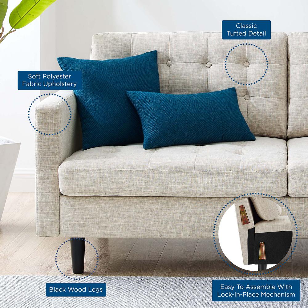 Exalt Tufted Fabric Sofa. Picture 7