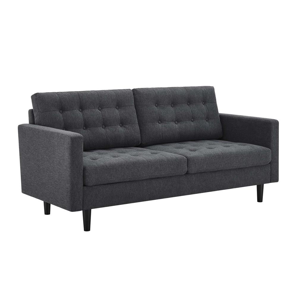 Exalt Tufted Fabric Sofa. Picture 1