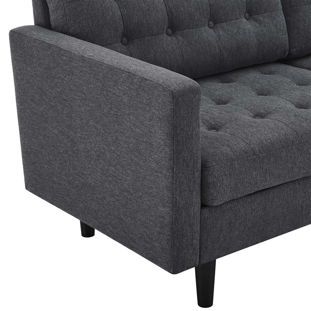 Exalt Tufted Fabric Sofa. Picture 5