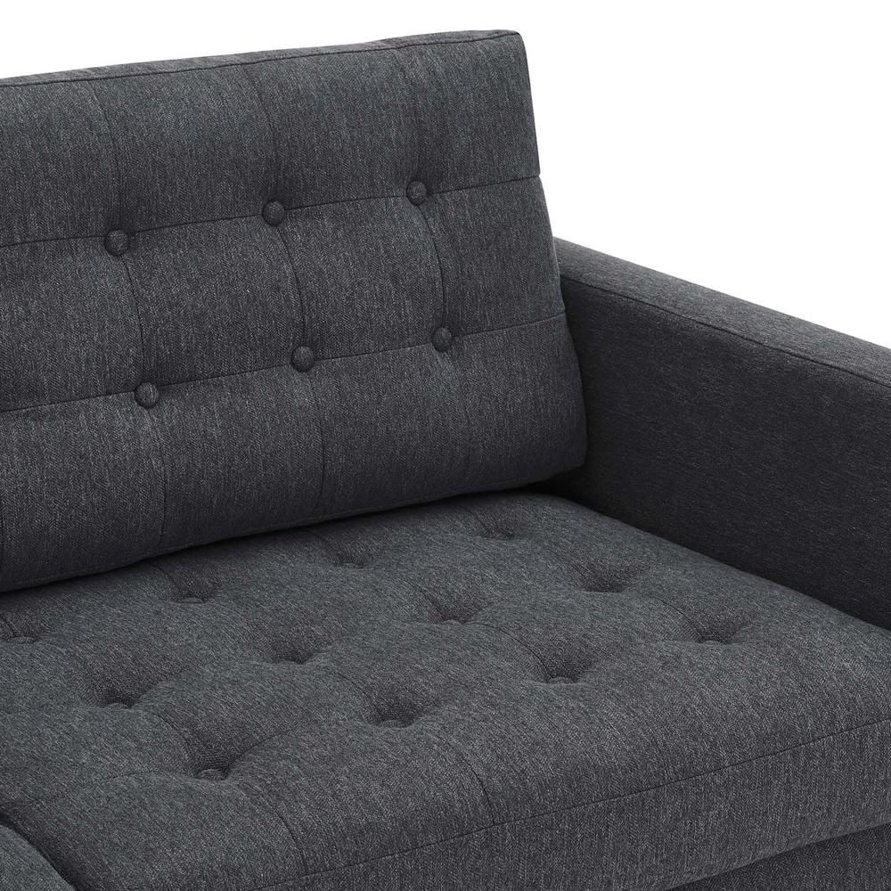 Exalt Tufted Fabric Sofa. Picture 6